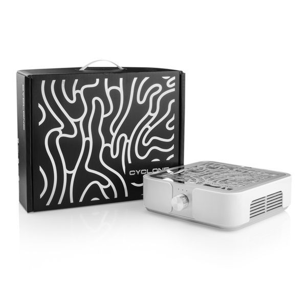 Витяжка CYCLONE X2 SILVER з угольным НЕРА-фільтром 72W для манікюру та педикюру  72W  фото