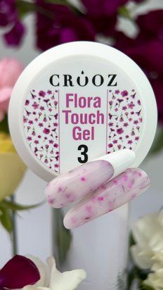 Builder FLORA TOUCH GEL Crooz &mdash; твердий гель із сухоцвітами 15 мл № 3 FLORA TOUCH GEL3 фото