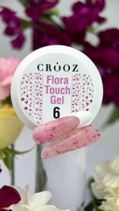 Builder FLORA TOUCH GEL Crooz &mdash; твердий гель із сухоцвітами 15 мл № 6 FLORA TOUCH GEL6 фото