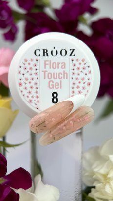 Builder FLORA TOUCH GEL Crooz &mdash; твердий гель із сухоцвітами 15 мл № 8 FLORA TOUCH GEL8 фото