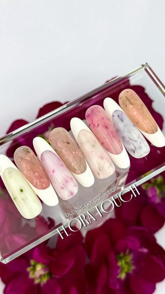 Builder FLORA TOUCH GEL Crooz &mdash; твёрдый гель с сухоцветами 15 мл № 8 FLORA TOUCH GEL8 фото