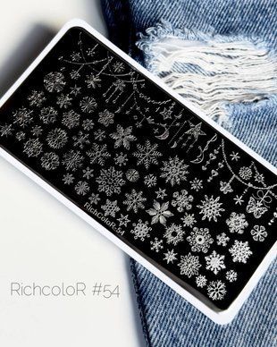 Пластина для стемпінгу Richcolor № 54 r1354 фото