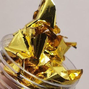 Поталь золото лист 10*10 см поталь1 фото