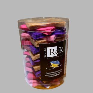 Безворсові серветки Richcolor в тубі 400 шт  бз фото