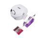 Фрезер для манікюру BUCOS ZS-601 PRO WHITE (45Вт/35 000 об/хв) + український посібник + 6 покращених фрез ZS601PROwhite фото 1