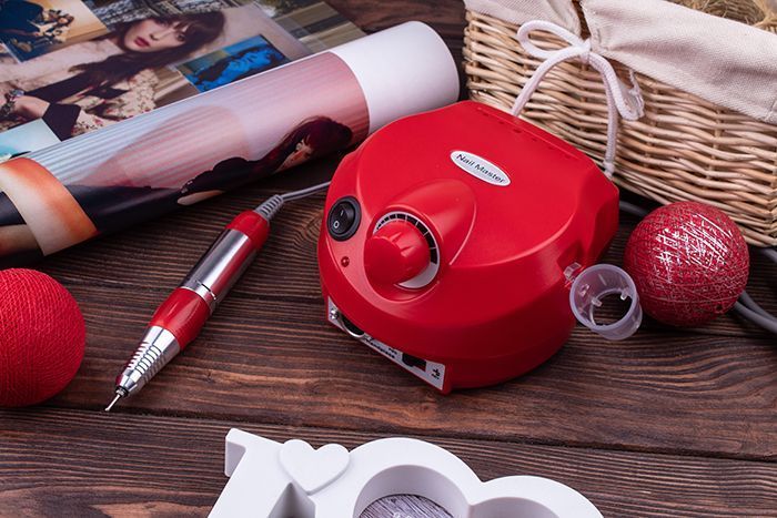 Фрезер для маникюра BUCOS ZS-601 PRO RED (45Вт/35 000 об/мин) + украинская инструкция + 6 улучшенных фрез ZS601PRORED фото
