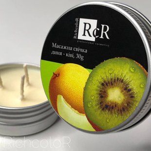 Масажна свічка RichcoloR диня-ківі 30гр сс фото