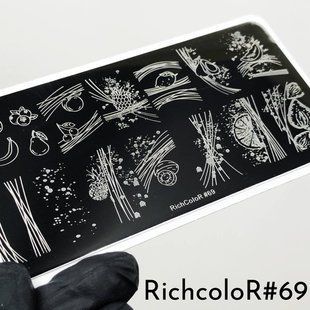 Пластина для стемпінгу Richcolor № 69 r1369 фото