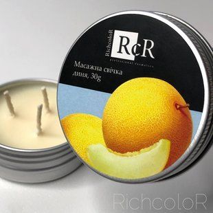Масажна свічка RichcoloR диня 30гр сс фото