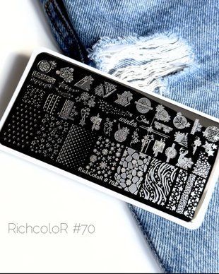 Пластина для стемпінгу Richcolor № 70 r1370 фото