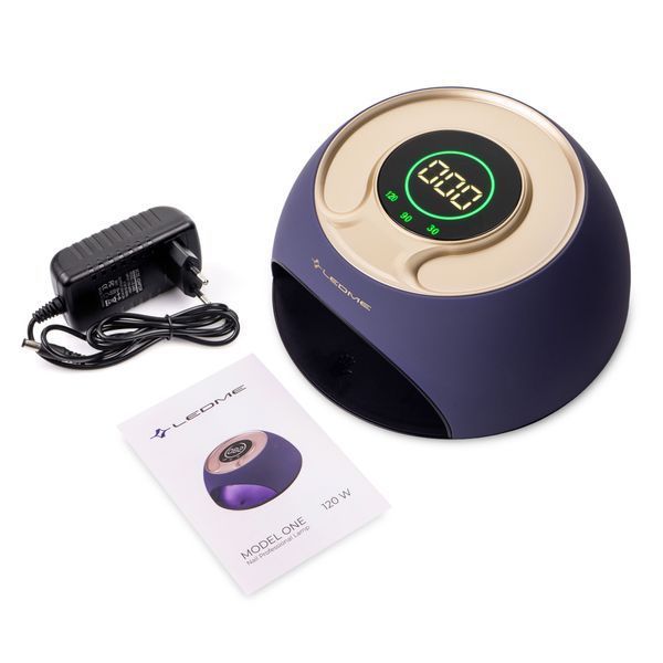 Лампа для манікюру та педикюру LED+UV LEDME ONE 120W Violet LEDME2 фото