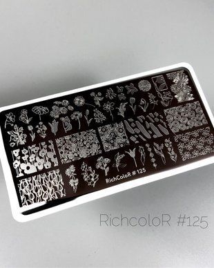 Пластина для стемпінгу Richcolor № 125 r13125 фото