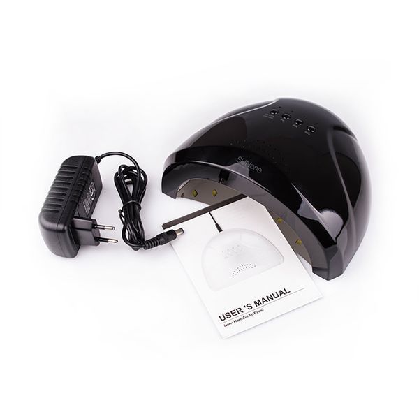 Лампа для манікюру Sun One 48 Вт LED+UV Black (Чорна) SUNONE1 фото