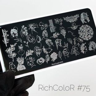 Пластина для стемпінгу Richcolor № 75 r1375 фото