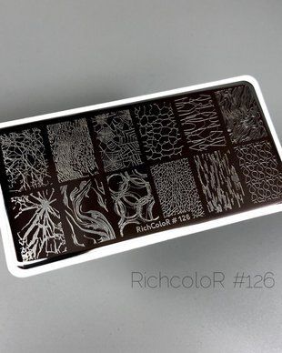 Пластина для стемпінгу Richcolor № 126 r13126 фото