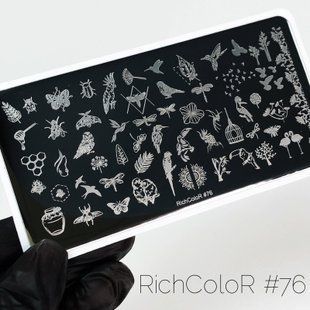 Пластина для стемпінгу Richcolor № 76 r1376 фото