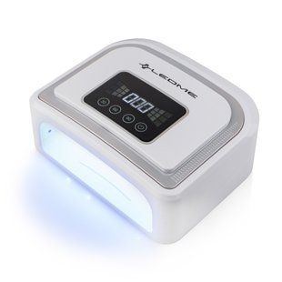 Лампа для манікюру LEDME 5B LED+UV 120 Вт, срібляста, з акумулятором ledme5b фото